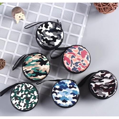 Women Children Mens Wallet Bags New Fashion Round Coin Money Earphone Holder Storage Box Pouch Case Coin Keychain Purse