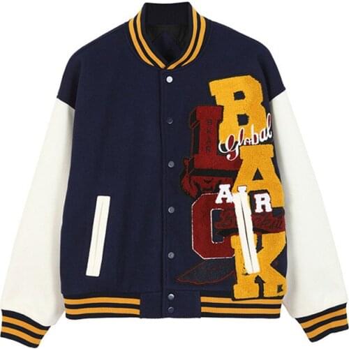 Mens Spring Thin Fashion Hip Hop Streetwear Jacket Retro Letter Embroidery Baseball Uniform Coats Men Loose Casual Outerwear