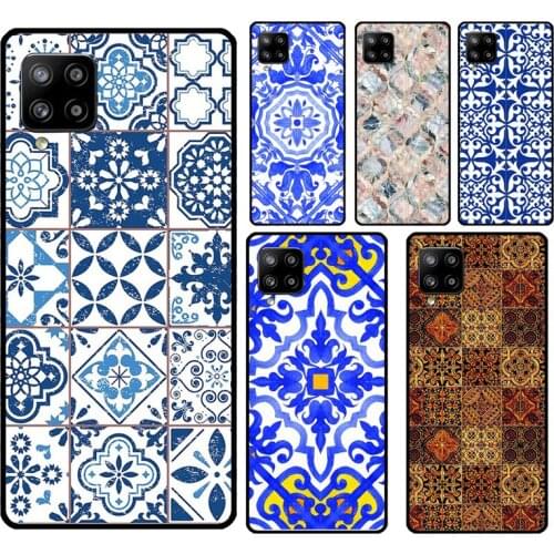 Moroccan Tile Case For Samsung A71 A51 A21S A20e A70 A50 A40 A30 A20 A10 A12 A32 A42 A52 A72 A11 A31 A41