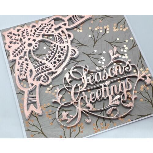 Metal Cutting Die Cut Christmas Bell Corner Alinacraft Scrapbook Paper Craft Handmade Card Punch Art Knife Cutter