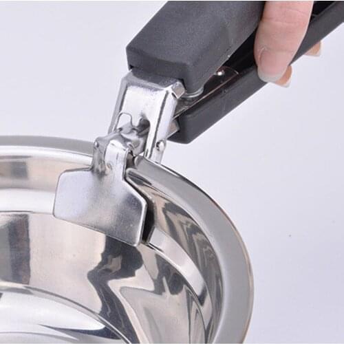 Multi-Use Bowl Dish Clamp Clip Creative Kitchen Gadgets Stainless Steel anti-scald Universal Practical multi-function Bowl Clip
