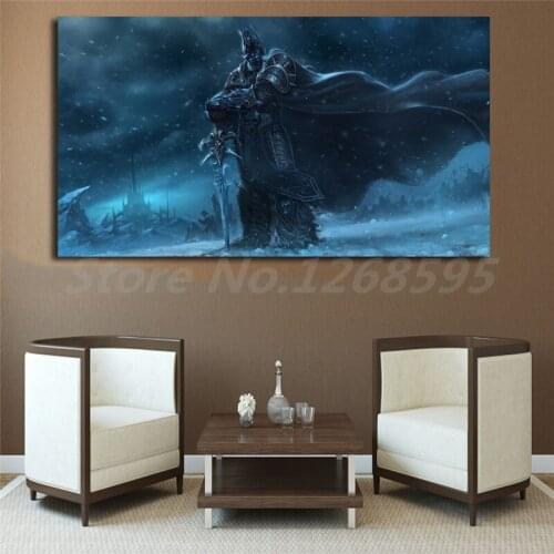 World Of Warcrafts Wrath Of The Lich King HD Wallpapers Art Canvas Poster Painting Wall Picture Print Home Bedroom Decoration