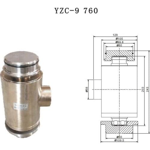 Load Cell YZC-9760 High Precision Column Pressure Force Measuring Accessories 50T