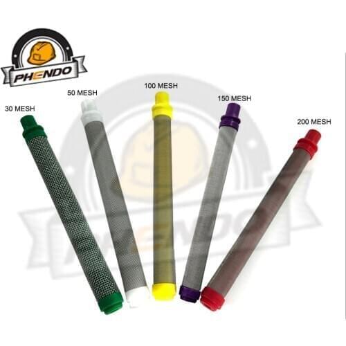 PHENDO Spray Gun Filter 5PCS/10PCS Replacement for Wagner Filter Push Type 30/60/100/150/200 Mesh 89324/0154842 Screen Elements