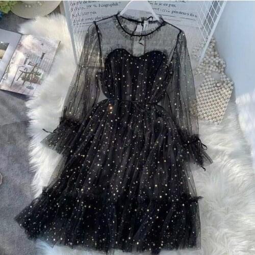 Butterfly Dress Sequin Slip Dress Woman Elegant Sexy Beach Embroidery Mesh Party Dresses Fairy 2021 Korean Kawaii Clothes Club