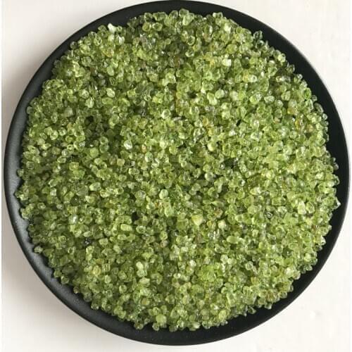 100g Natural Stone Perido Quartz Olivine Green Crystal Mineral Specimen Rock Chip Gravel Rough Raw Gemstone Decoration