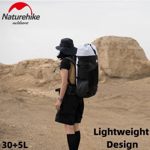 Naturehike 30+5L Travel Ultralight Breathable Knapsack Climbing Waterproof Sports Bag Camping Hiking Backpack High-capacity