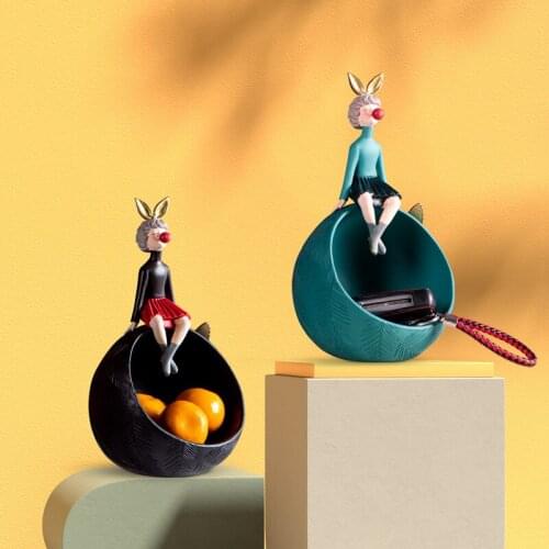 Modern Bubble Girl Resin Art Statue Gift Salon Sculpture Storage Ornaments Office Tabletop Figurines Home Decoration Accessories