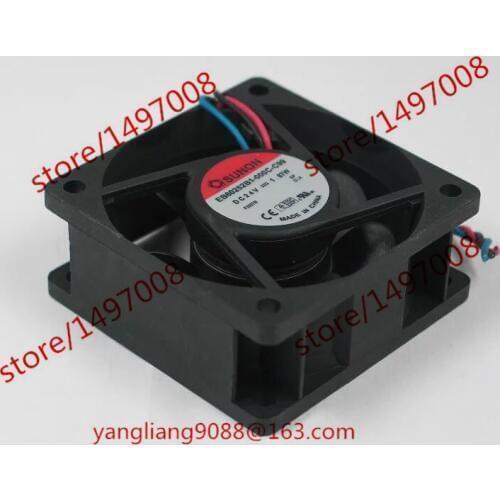 SUNON EB60252B1-000C-C99 DC 24V 1.87W 3-wire 60X60X25mm Server Cooling Fan
