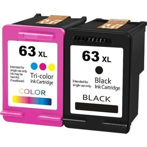 SanSeMei for HP 63 63XL Remanufactured Ink Cartridges for HP63 for HP Printer Deskjet 1110 1112 2130 2131 2132 2133 2134 3630