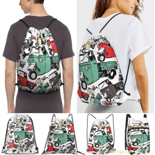 Piaggio Hive Women Purpose Drawstring Backpack Bags Men Outdoor Travel Backpacks For Gym Training Swimming Fitness Bag