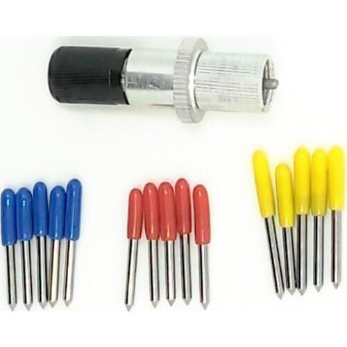 1 Roland holder + 15pcs 30/45/60 degrees Roland Blade Cricut Cutting Plotter Vinyl Cutter Blades