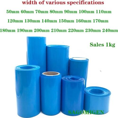 1kg Lithium Battery Polymer Battery Special PVC Heat Shrink Tubing Battery Skin Heat Shrink Film Battery Packing Insulation Film