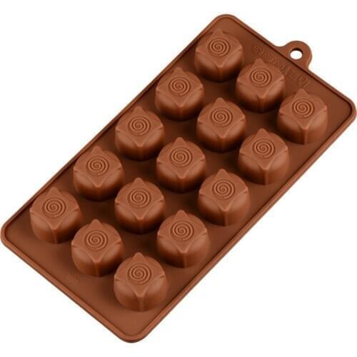 15 Round Circles Mould Fondant Silicone Chocolate DIY Cake Maker Mold Kitchen Baking Tool Home Kitchen Cake Easily Making M016