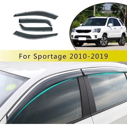 Car Smoke Window Sun Rain Visor Deflector Guard For Kia Sportage 2010 2011 2012 2013 2014 2015 2016-2018 Car Styling
