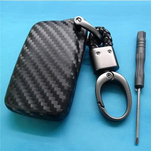 Fit For Lexus NX 2015-2020 Carbon Fiber Silicone Style Car Key Case Auto Car Accessories Remote Protector Cover Holder