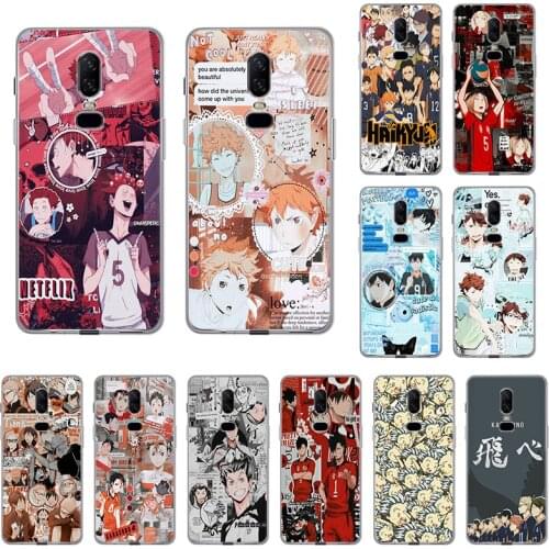 Anime Haikyuu Volleyball Silicone Soft TPU Phone Case for OnePlus 6 6T 9 8T 5T 7T 7 Pro 5 9R 8 Nord N10 N100 OPPO Realme6 Cover