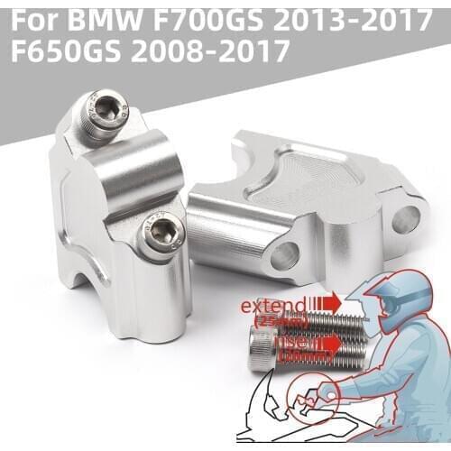 For BMW F700GS 2013-2017 F650GS 2008-2017 Motorcycle Accessories Handle Bar Clamp Raised Extend Handlebar Mount Riser