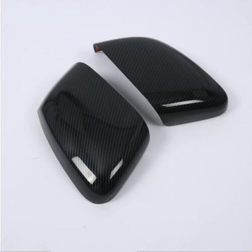 For KIA Sportage R 2018 2PCS Carbon Fiber ABS Chrome Car Side Door Rearview Mirror Cover Trim Moldings Car Styling Accessories
