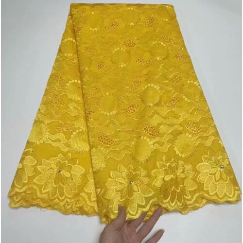 Swiss Lace Fabric Cotton Embroidery Fabrics 2021 High Quality Dubai Fabric Swiss Voile Lace In Switzerland African Brocade 5yard