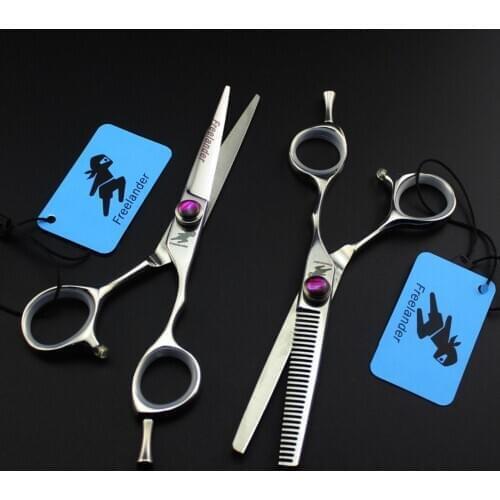 "and Meticulous Diamond Freelander Hairdressing Scissors Work Hairdressing Special Scissors 5.5 Inch Purple Stainless Steel Type