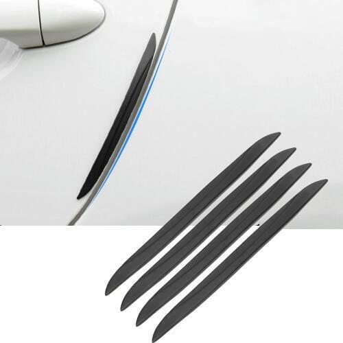 LEEPEE 4PCS/Set Scrape Guard Bumper Guards Universal Protective Strip Car Door Edge Protector Rearview Mirror Protection Sticker