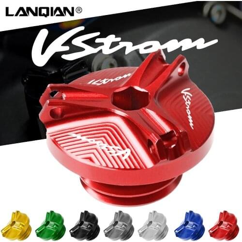 For Suzuki VSTROM 1000 650 Motorcycle Engine Oil Filter Cup Plug Cover V-STROM 1000 2002-2019 V-STROM 650 2004-2020 Accessories