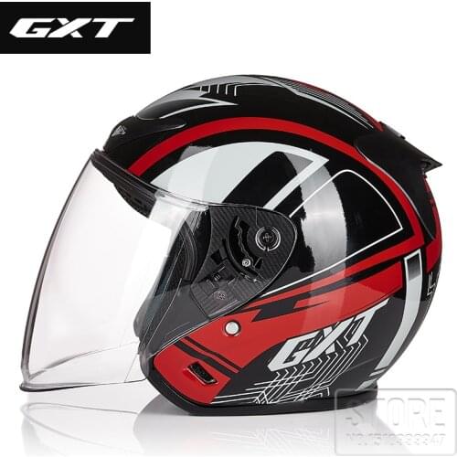GXT Motorcycle Helmets Summer Single Lens Sasco Casque Caps Scooter Electromobile ABS Liner Removable Helmets