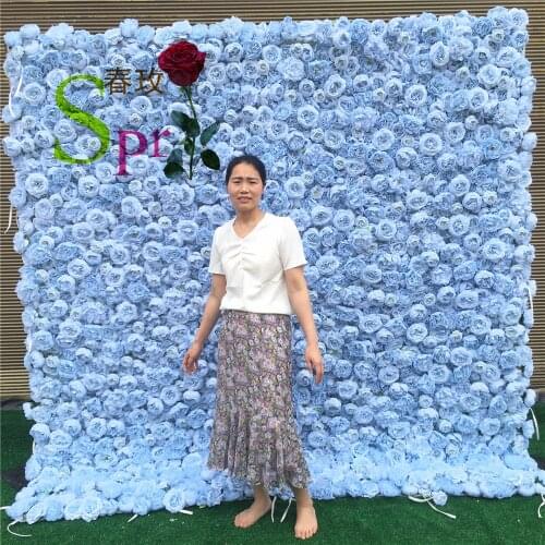 SPR Good Pric cheap Of Wedding Decoration Hydrangea With Rose Artificial Silk Flower Wall