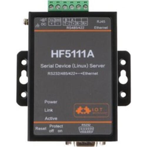 Original HF5111A Serial RS232 RS422 RS485 RS485 to Linux Serial Server Ethernet Converter Module Support TCP