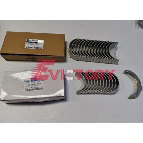 DOOSAN D1146T DE08TIS crankshaft connecting rod bearing + piston ring set