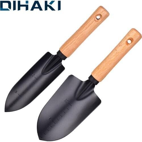 New Arrival Portable Garden Shovel Flower Planting Iron Shovel With Wooden Handle Multi-purpose Gardening Hand Tools