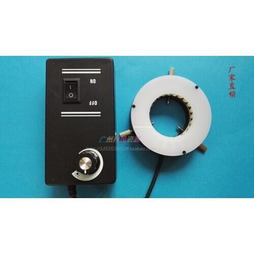 Industrial camera CCD LED adjustable ring light source, visual light source with diffuser, inner diameter 40MM 5W220V