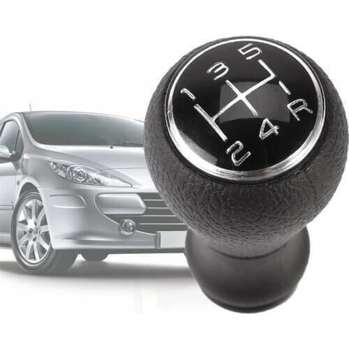 5 Speed Manual Car Gear Shift Shifter Knob Shift Lever Head Cover For CITROEN C1 C3 C4 / For 106 107 205 206 307 308 Chrome