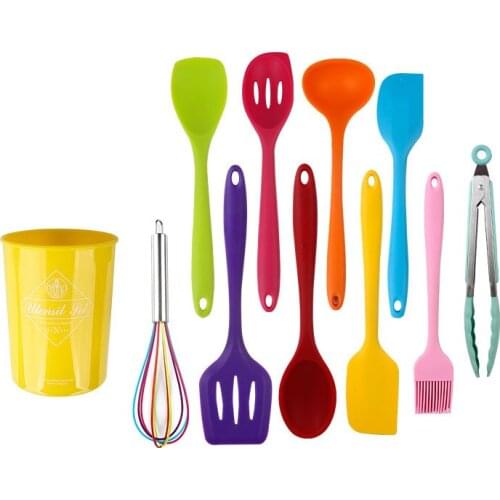 Silicone Non-Stick Cooking Utensils Kitchen Baking Tools With Storage Box Kitchenware Cooking Utensils Heat Resistant Kitchen