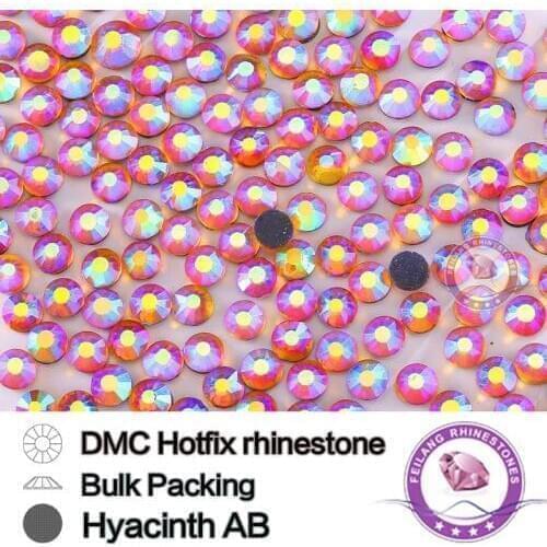 Bulking Packing Hyacinth AB HotFix Rhinestone Stones and Crystals Strass For Garments Dress Shoes DIY Decoration