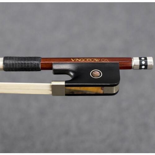850C 3/4 Size Pernambuco CELLO BOW Ebony Frog Nickel Silver Mounted Natural Mongolia White Horsehair Cello Parts Accessories