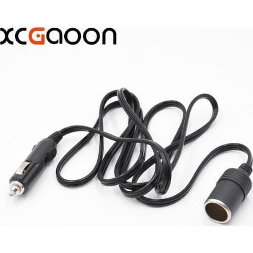 XCGaoon 120W 10A 2meter Car Cigarette Lighter Splitter Female Socket Plug Power Adapter Connector, input 12V 24V Output 12V 24V