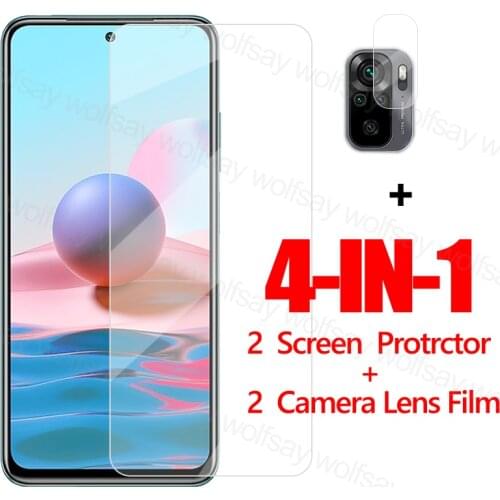 Screen Protector For Xiaomi Redmi Note 10 4G Glass For Redmi Note 10 4G Tempered Glass Protective Phone Film For Redmi Note 10