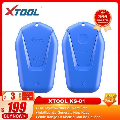 New XTOOL KS-01 Blue Emulator For PS90 X100 PAD2 PAD3 PAD Elite A80 H6 All Lost Via OBD2 KC100 KS01 Fit For Toyota Smart Key