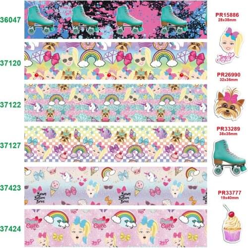 Free shipping characters printed grosgrain ribbon 36047