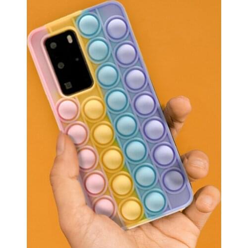 ASINA Fidget Toy Case For Huawei P30 P40 Pro Push Pop Bubble Silicone Rubber Phone Case For Nova3 3i 4 5 5 Pro 6 7 7 Pro 7 SE 8