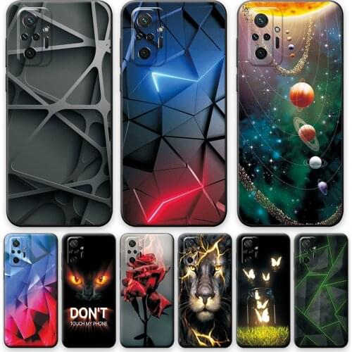 Case For Redmi Note 10 Pro Back Cover For Redmi Note 10 4G Fundas on Redmi Note 10S Silicone Phone Case For Xiaomi Redmi Note 10