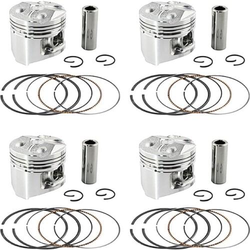 Motorcycle Engine Parts STD ~+50 Cylinder Bore Size 48 mm 48.25 mm 48.5mm Pistons & Rings For YAMAHA FZR250 FZ250 1HX