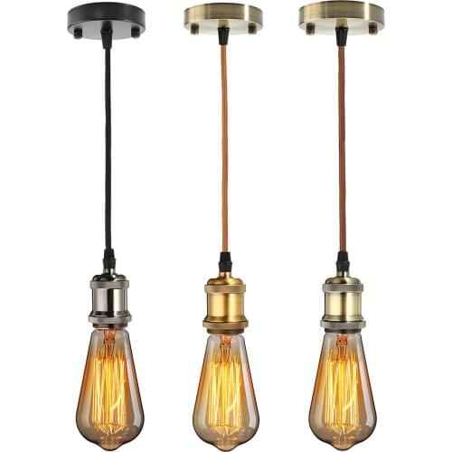 E27 retro nostalgic Edison lamp socket chandelier bulb socket screw base aluminum lamp industrial retro lamp holder accessories