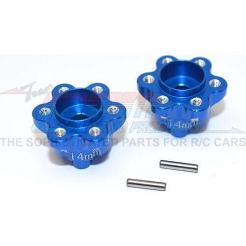 GPM ALUMINIUM 2.2 WHEEL HUB ADAPTERS (14MM THICKNESS) For AXIAL YETI SCORE AX90068 RC Upgrade