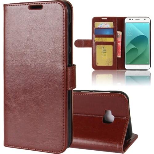 Leather Case For Asus ZenFone 4 Selfie ZD553KL Leather Flip Wallet Magnetic Book Case For Asus ZenFone 4 Selfie ZD553KL Cover