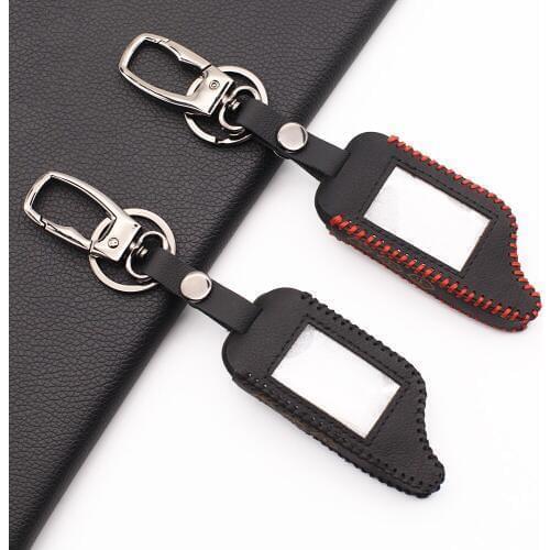 High Quality New Leather Key Case for Starline B9 B9 / B91 / B6 / B61 / A91 / A61 / V7 C9 LCD Shape Of Remote Car Alarm Cover