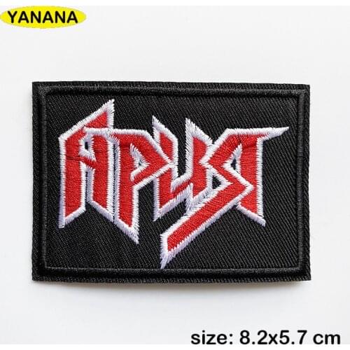 Rock Patches for Clothing DIY Stripes Written Words Sticker Clothes Stickers Apparel Garment Accessorie