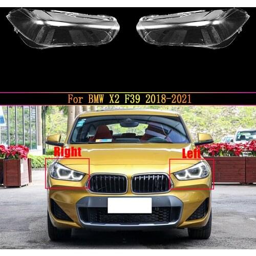 For BMW X2 F39 2018 2019 2020 2021 Headlamp Cover Car Replacement Clear Auto Shell Car Headlight Lens